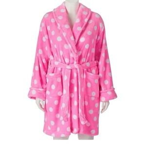 Sonoma Pink Polka Dot Robe
